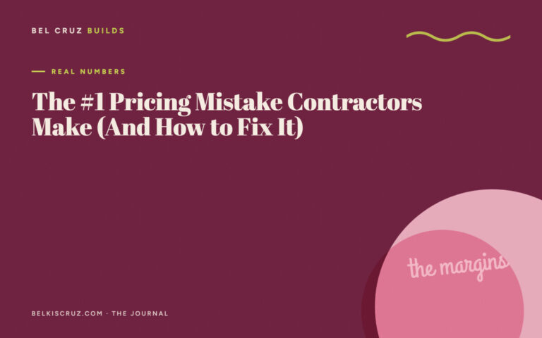 The #1 Pricing Mistake Contractors Make (And How to Fix It)