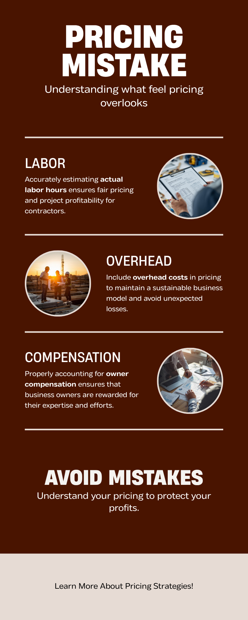 Pricing mistake infographic — Belkis Cruz Consulting