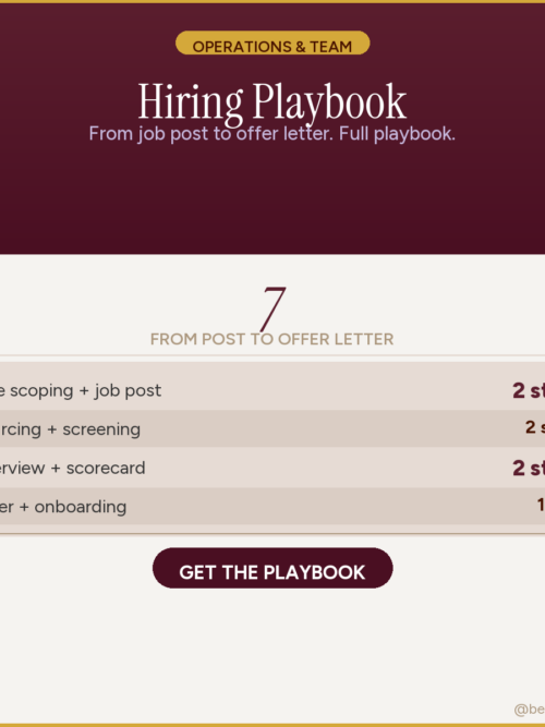 Hiring Playbook