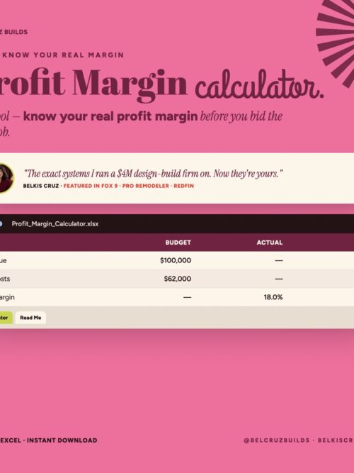 Contractor Profit Margin Calculator