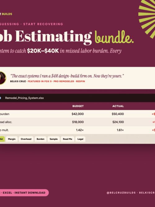 Remodel Pricing System