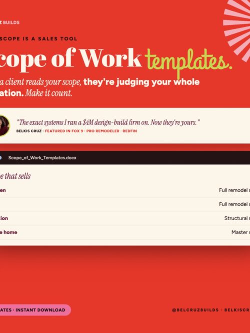 Scope of Work Templates