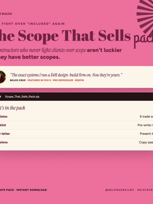The Scope That Sells Pack