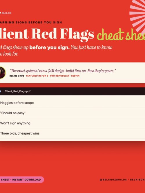 Client Red Flags Cheat Sheet