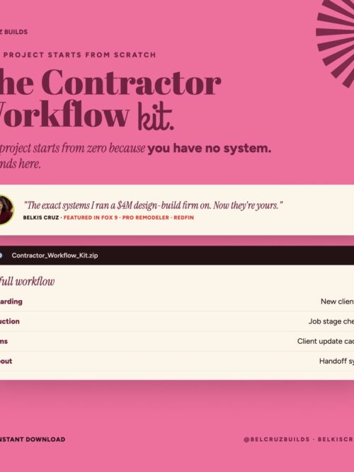 The Contractor Workflow Kit
