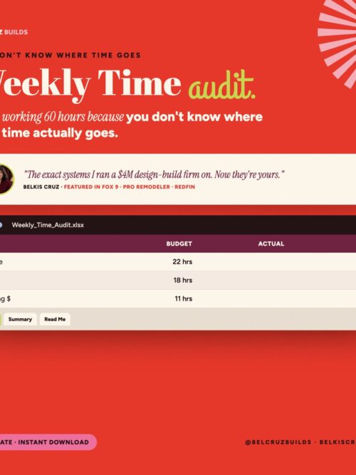 Weekly Time Audit