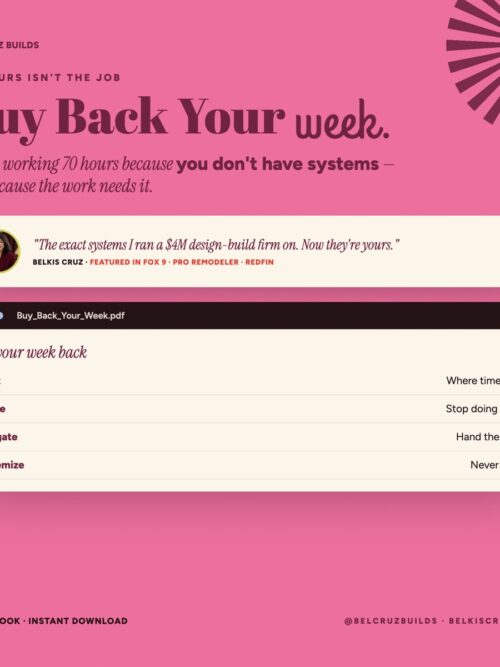 Buy Back Your Week